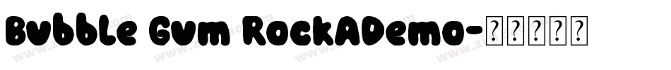 Bubble Gum RockADemo字体转换